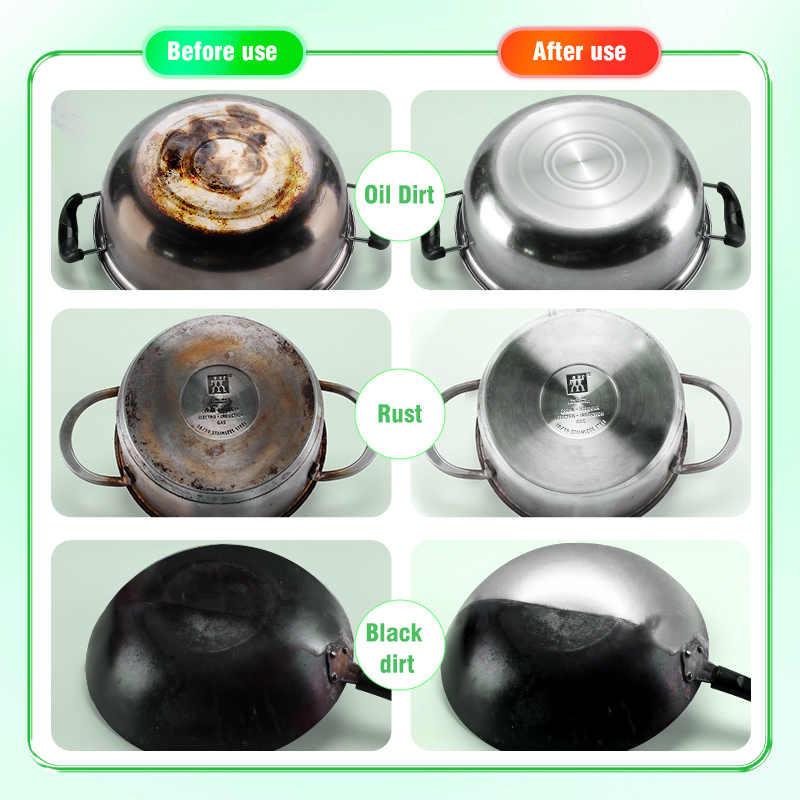 How to clean the residue after using pot descaling gel?